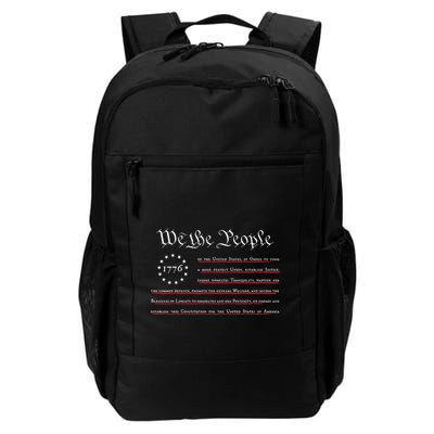 WE THE PEOPLE Preamble US Constitution 4th Of July 1776 Backpack