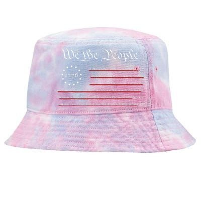 WE THE PEOPLE Preamble US Constitution 4th Of July 1776 Tie-Dyed Bucket Hat