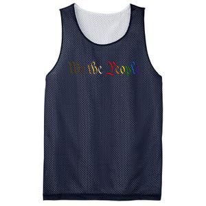 We The People Means Everyone Lgbt Rainbow Equality Mesh Reversible Basketball Jersey Tank