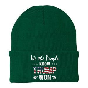 We The People Know Trump Won Knit Cap Winter Beanie