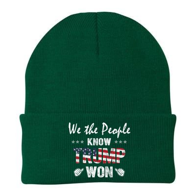 We The People Know Trump Won Knit Cap Winter Beanie