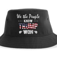 We The People Know Trump Won Sustainable Bucket Hat