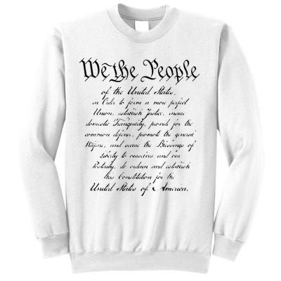 WE THE PEOPLE Preamble To The US Constitution Patriotic Sweatshirt