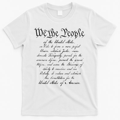 WE THE PEOPLE Preamble To The US Constitution Patriotic T-Shirt