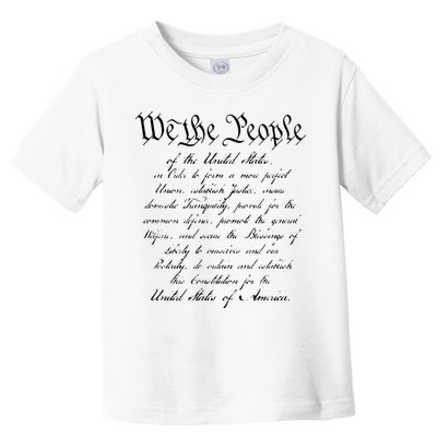 WE THE PEOPLE Preamble To The US Constitution Patriotic Toddler T-Shirt