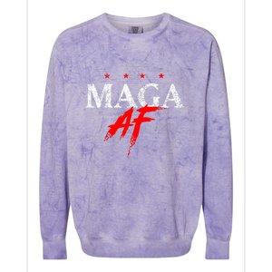 We The People Maga Colorblast Crewneck Sweatshirt