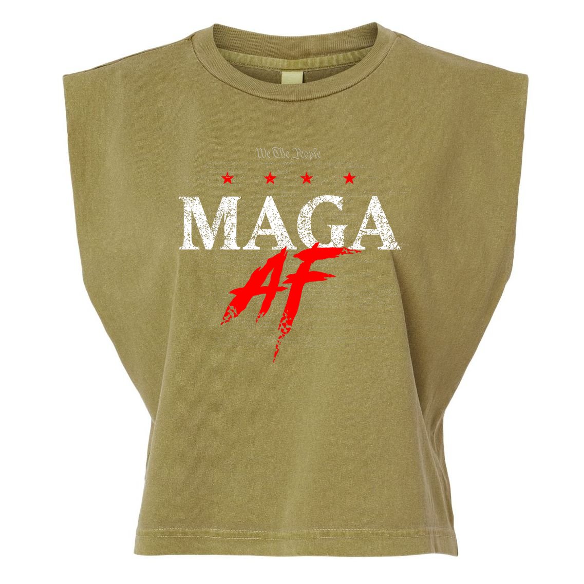 We The People Maga Garment-Dyed Women's Muscle Tee