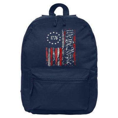 We The People American History 1776 Independence Day Vintage 16 in Basic Backpack