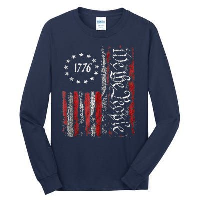 We The People American History 1776 Independence Day Vintage Tall Long Sleeve T-Shirt