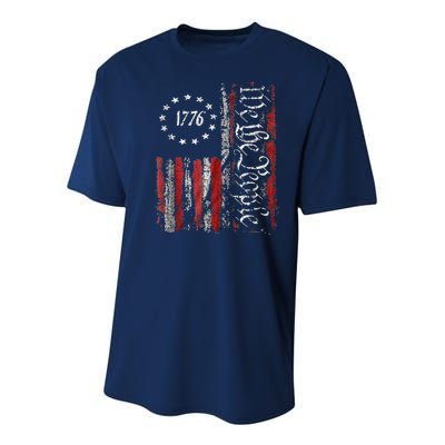 We The People American History 1776 Independence Day Vintage Youth Performance Sprint T-Shirt