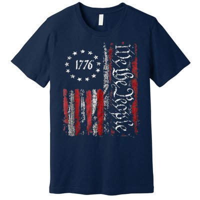 We The People American History 1776 Independence Day Vintage Premium T-Shirt