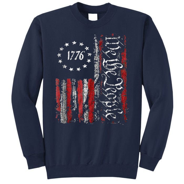 We The People American History 1776 Independence Day Vintage Tall Sweatshirt