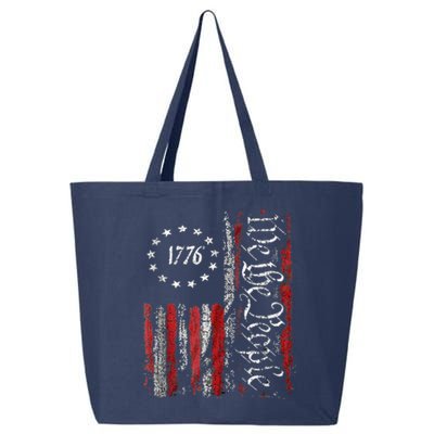 We The People American History 1776 Independence Day Vintage 25L Jumbo Tote