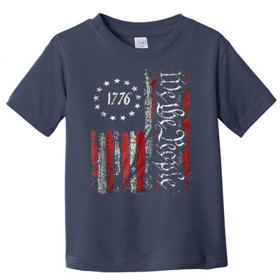 We The People American History 1776 Independence Day Vintage Toddler T-Shirt