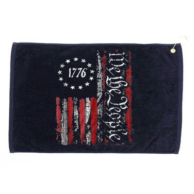 We The People American History 1776 Independence Day Vintage Grommeted Golf Towel