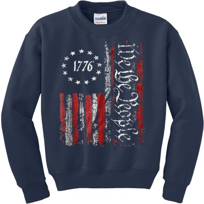 We The People American History 1776 Independence Day Vintage Kids Sweatshirt