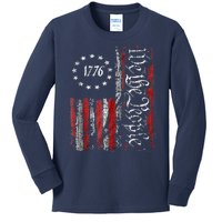 We The People American History 1776 Independence Day Vintage Kids Long Sleeve Shirt