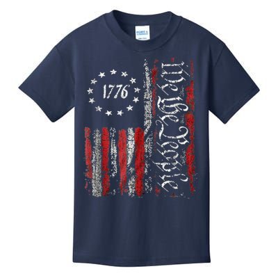 We The People American History 1776 Independence Day Vintage Kids T-Shirt