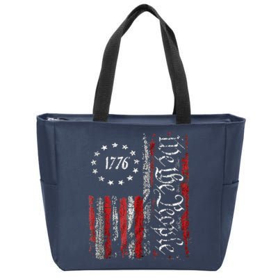 We The People American History 1776 Independence Day Vintage Zip Tote Bag