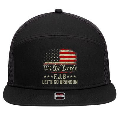 We The People FJB Let's Go Brandon 7 Panel Mesh Trucker Snapback Hat