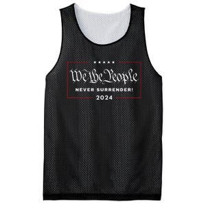 We The People Never Surrender! 4th Of July 2024 Usa Maga Mesh Reversible Basketball Jersey Tank