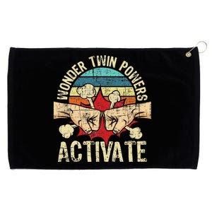 Wonder Twin Powers Activate Twins Brother Sister Sibling Grommeted Golf Towel