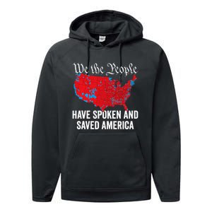 We The People Have Spoken And Saved America Performance Fleece Hoodie