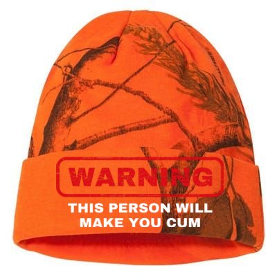 Warning This Person Will Make You Cum Kati Licensed 12" Camo Beanie