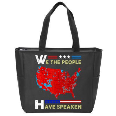 We The People Have Spoken Map Of 2024 Election Results Zip Tote Bag