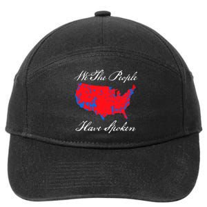 We The People Have Spoken 2024 Election Map 7-Panel Snapback Hat