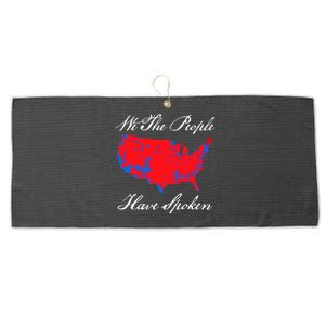 We The People Have Spoken 2024 Election Map Large Microfiber Waffle Golf Towel