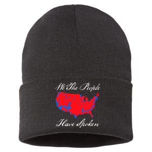 We The People Have Spoken 2024 Election Map Sustainable Knit Beanie