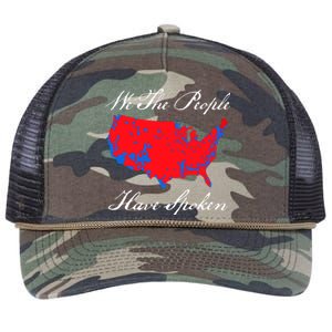 We The People Have Spoken 2024 Election Map Retro Rope Trucker Hat Cap