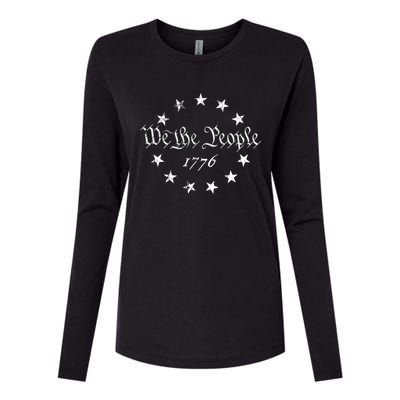 We The People Betsy Ross Flag 4th Of July 1776 Patriotic Gift Womens Cotton Relaxed Long Sleeve T-Shirt