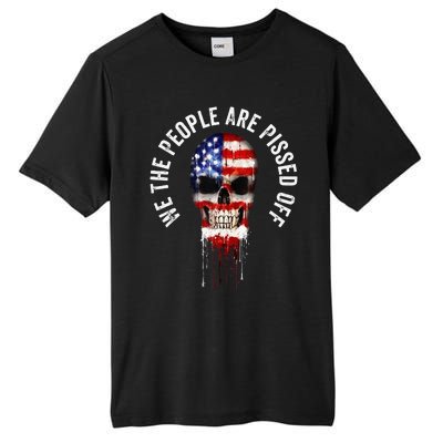 We The People Are Pissed Off Vintage USA America Skull Flag Tall Fusion ChromaSoft Performance T-Shirt