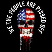 We The People Are Pissed Off Vintage USA America Skull Flag Bag