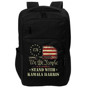 We The People Stand With Kamala Harris 2024 American Flag Impact Tech Backpack