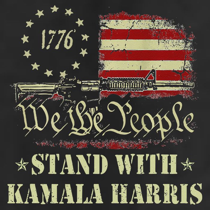 We The People Stand With Kamala Harris 2024 American Flag 11oz C Handle Ceramic Mug