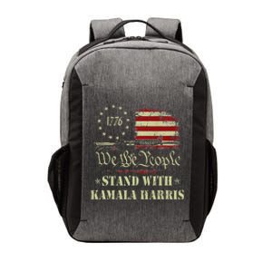 We The People Stand With Kamala Harris 2024 American Flag Vector Backpack