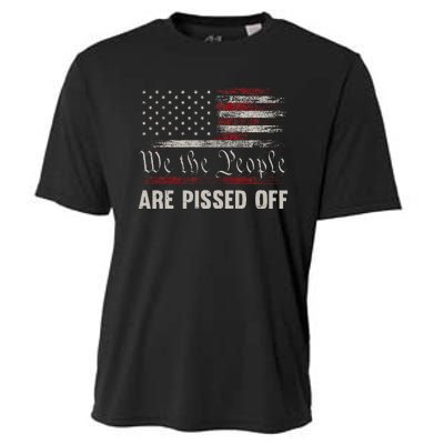 We The People Are Pissed Off Vintage Us America Flag Cooling Performance Crew T-Shirt