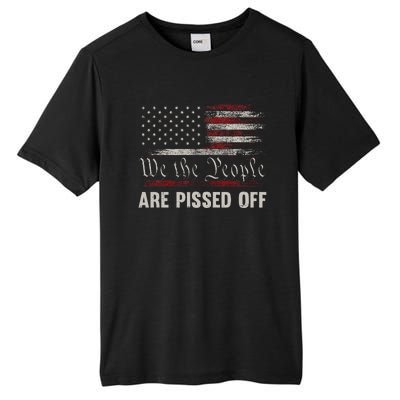 We The People Are Pissed Off Vintage Us America Flag Tall Fusion ChromaSoft Performance T-Shirt