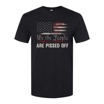 We The People Are Pissed Off Vintage Us America Flag Softstyle CVC T-Shirt