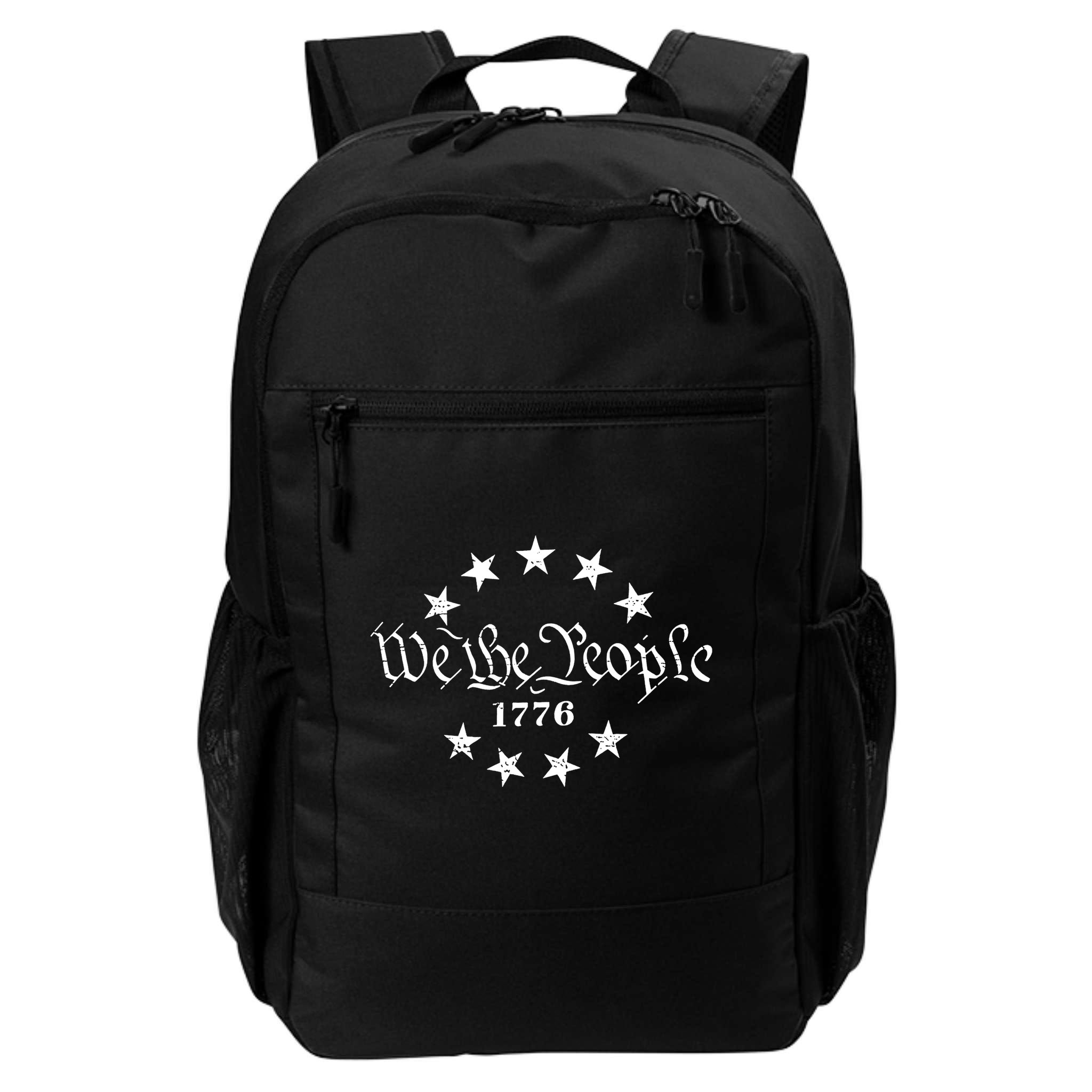 We The People Patriotic 4th Of July American Flag Backpack