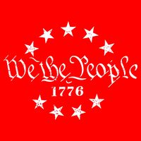 We The People Patriotic 4th Of July American Flag Toddler T-Shirt