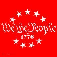 We The People Patriotic 4th Of July American Flag Kids T-Shirt