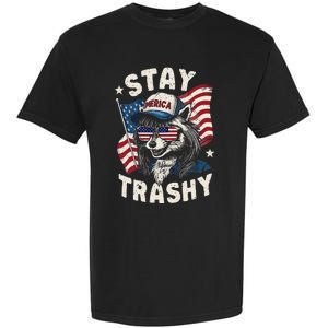 White Trash Party Attire Redneck Raccoon Stay Trashy Usa Garment-Dyed Heavyweight T-Shirt