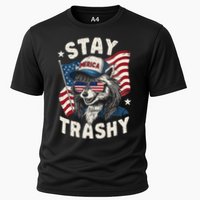 White Trash Party Attire Redneck Raccoon Stay Trashy Usa Cooling Performance Crew T-Shirt