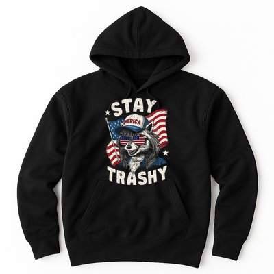 White Trash Party Attire Redneck Raccoon Stay Trashy Usa Hoodie