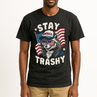 White Trash Party Attire Redneck Raccoon Stay Trashy Usa Tall T-Shirt