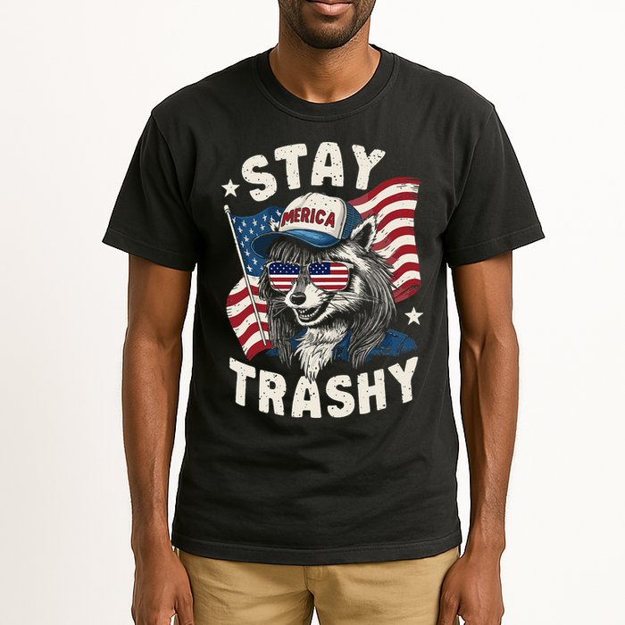 White Trash Party Attire Redneck Raccoon Stay Trashy Usa Tall T-Shirt